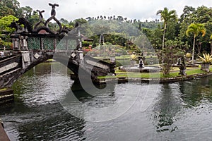 Bridge in TirtaGanga water palace