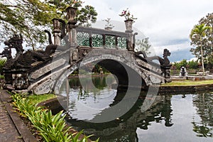 Bridge in TirtaGanga water palace