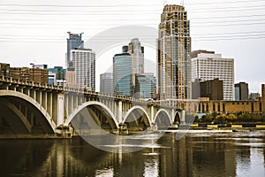 Bridge to Downtown Minneapolis