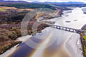 The bridge to Lettermacaward in County Donegal - Ireland. photo