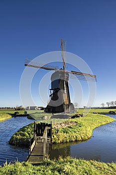 Bridge to the Noordeveldse windmill