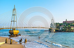 Bridge to the old temple in Matara