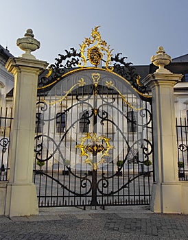 The bridge to presidential palace in Bratislava