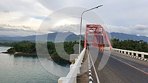 Bridge to Province of Biliran Island in the Philippines photo