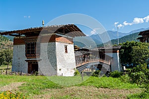 Bridge to Punakha Dzong in Bhutan