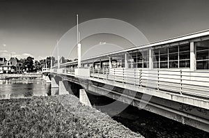 Bridge to spa island, Piestany, colorless