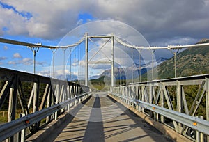 Bridge to Villa O Higgins, Carretera Austral, Chile