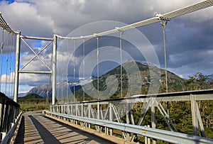 Bridge to Villa O Higgins, Carretera Austral, Chile