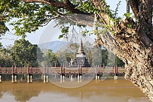 Bridge to Wat Traphang Ngoen in Sukhothai