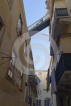 Bridge in the top of the alley
