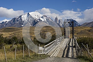 Bridge in the Torres del Paine