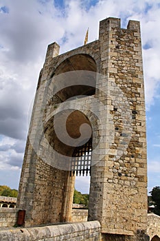 Bridge tower in Besalu medieval village