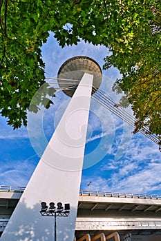 Bridge tower top in Bratislava, Slovakia