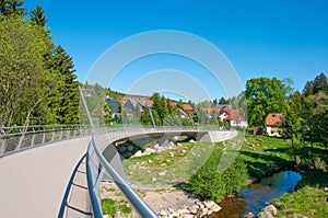 Bridge in town of schierke in Germany