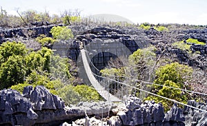 Bridge, Tsingy, Ankarana Special Reserve, Madagascar