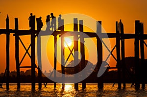 Bridge U-Bein teak bridge