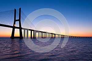 Bridge Vasco da Gama Lisbon Portugal photo