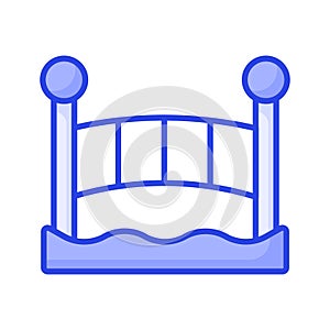 Bridge vector design, isolated on white background