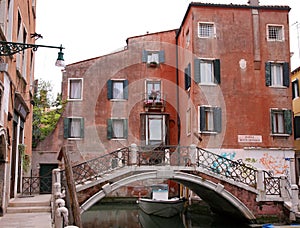 Bridge on the Venice canal - Italy