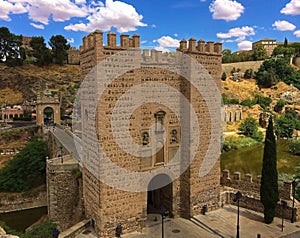 Bridge and Walls of Toledo, Spain