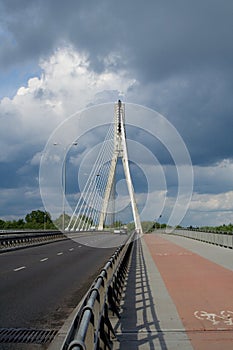 Bridge in Warsaw (capital of Poland)