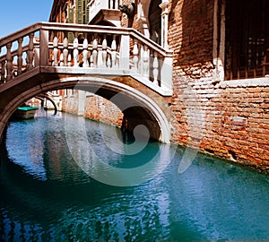 Bridge through water channel