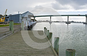 Bridge and Wharf at Goolwa, Hindmarsh Island, South Australia