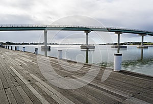 Bridge and Wharf at Goolwa, Hindmarsh Island, South Australia