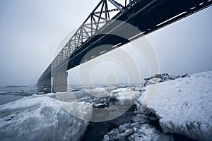 Bridge through Zeya river