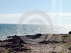 Bridgend sea shot sunny day