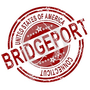 Bridgeport stamp with white background