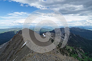 Bridger ridgeline near Bozeman, Montana photo