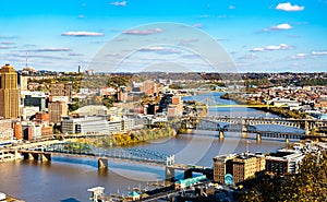 Bridges across the Monongahela River in Pittsburgh, Pennsylvania