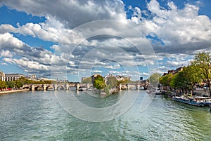 Bridges across the river Seine