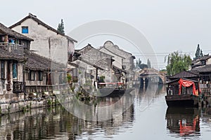 Bridges, canals of Fengjing Zhujiajiao ancient water town