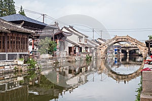 Bridges, canals of Fengjing Zhujiajiao ancient water town