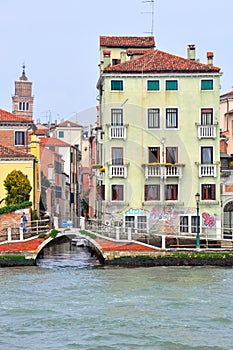 Bridges in city of Venice, Italy