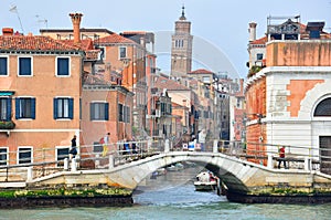 Bridges in city of Venice, Italy