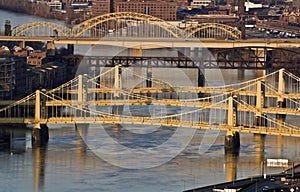 Bridges in Downtown Pittsburgh