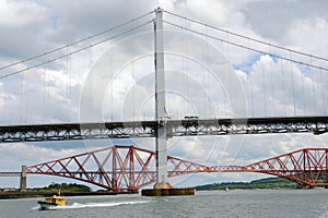 The bridges, Firth of Forth, Scotland