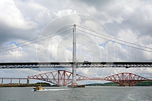 The bridges, Firth of Forth, Scotland