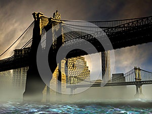 Bridges of Manhattan photo