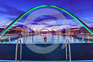 Bridges on Newcastle quayside