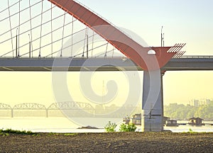 Bridges on the Ob in Novosibirsk