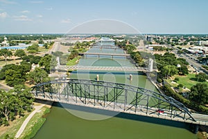 Bridges over the Brazos River Waco Texas