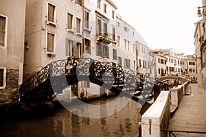 Bridges over canal in Venice