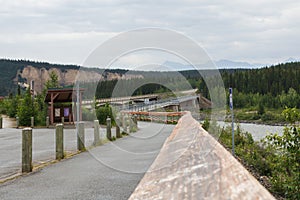 Bridges over Nenana river in Alaska