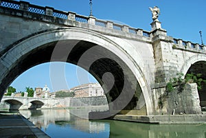 Bridges over the Tiber river in Rome - Italy