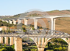 Bridges in Peso da Regua, Portugal