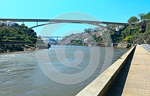 Bridges in Porto, Portugal.